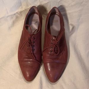 Johnston & Murphy Lace-Up Cap-Toe Dusty Rose Oxfords Women’s Size 7.
